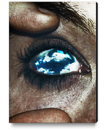 Ojos color cielo Canvas Print by Seamless