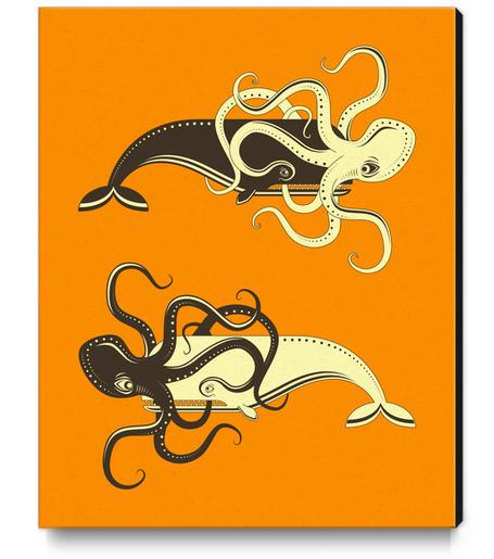 STRUGGLE - ORANGE Canvas Print by Jazzberry Blue