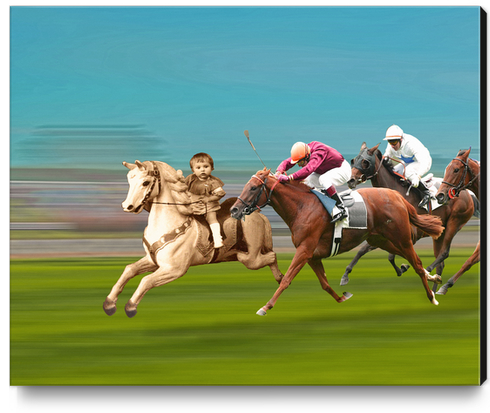 The Race Canvas Print by tzigone