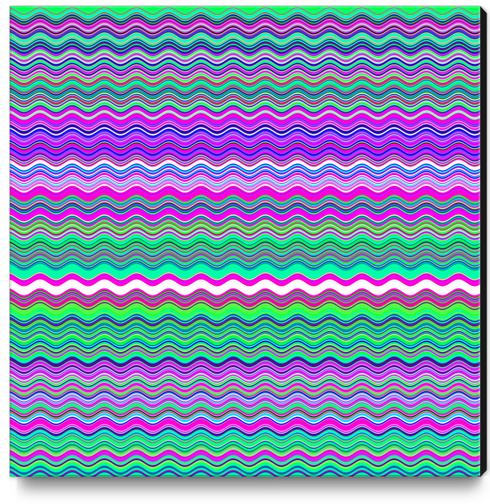 Wavy Pattern Canvas Print by Divotomezove