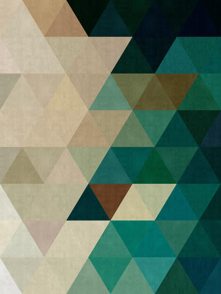 Green triangles pattern by Vitor Costa