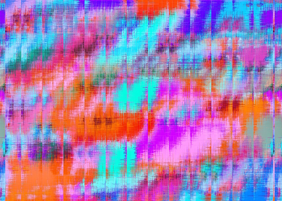 psychedelic geometric painting texture abstract background in pink blue orange purple by Timmy333