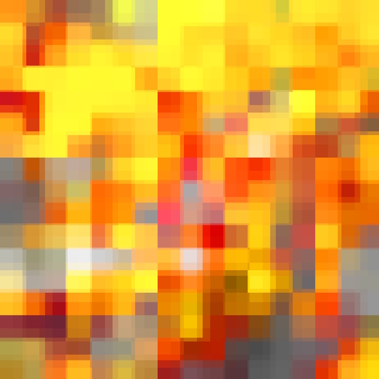 graphic design geometric pixel square pattern abstract in red yellow brown by Timmy333