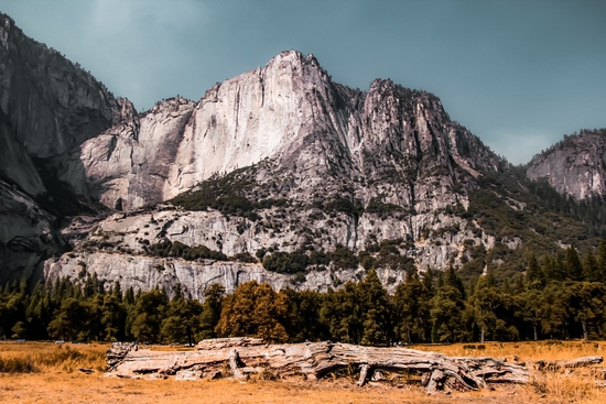 Mountains with blue sky at Yosemite national park California USA by Timmy333