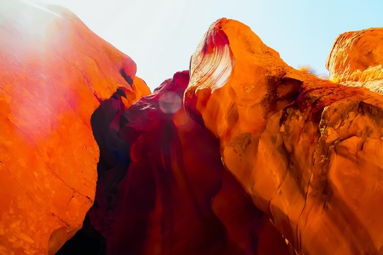 Desert Sandstone with summer light at Antelope Canyon, Arizona, USA by Timmy333