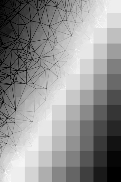 graphic design pixel geometric square pattern abstract background in black and white by Timmy333