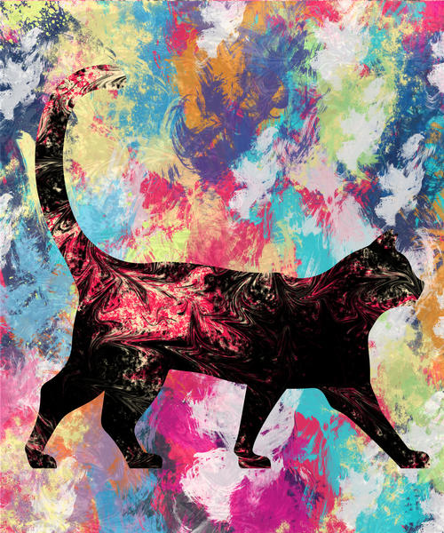 Abstract Cat by Amir Faysal