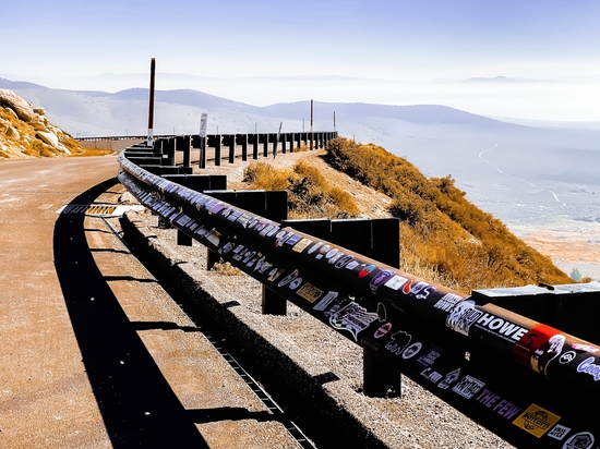 California road trip with beautiful mountains view, California, USA by Timmy333