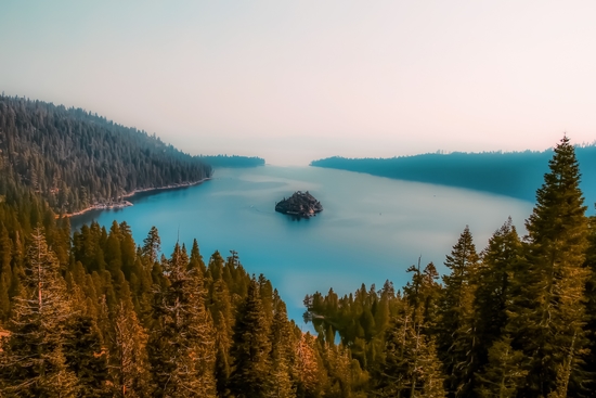 Lake view at Emerald Bay Lake Tahoe California USA by Timmy333