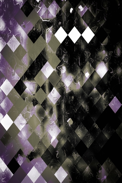 geometric pixel square pattern abstract background in purple black and white by Timmy333