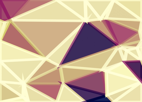 geometric triangle polygon pattern abstract in brown and red by Timmy333