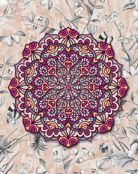 FLORAL MANDALA by GloriaSanchez