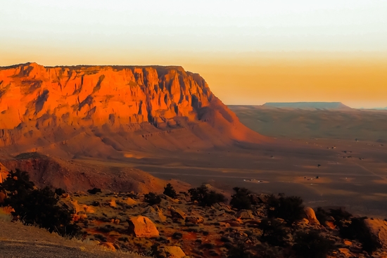 Summer desert with mountain view in Utah USA by Timmy333