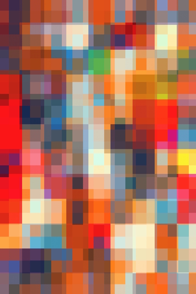 graphic design geometric pixel square pattern abstract background in orange red pink yellow blue by Timmy333