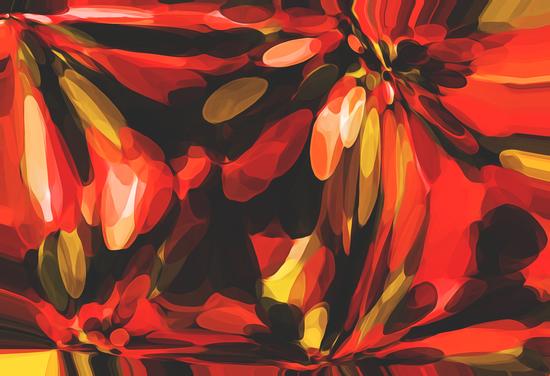 red black and yellow circle pattern abstract background by Timmy333