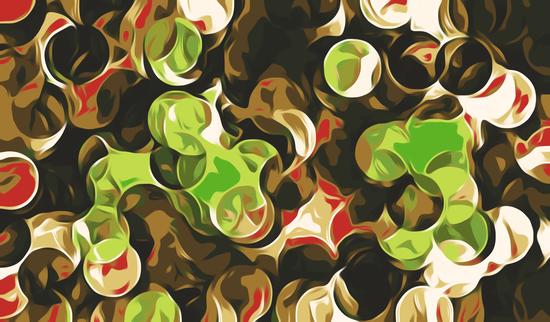 green brown and red circle pattern abstract background by Timmy333