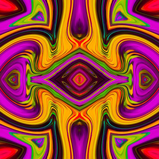 pink purple yellow green red symmetry art abstract background by Timmy333