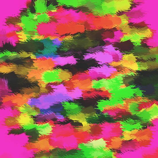 pink red yellow purple black orange and green painting texture abstract background by Timmy333