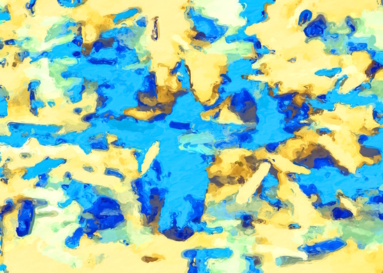 splash painting texture abstract background in blue and yellow by Timmy333