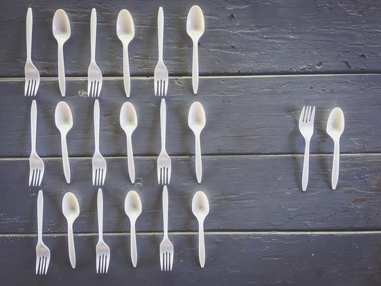 spoons and forks on the wooden table by Timmy333