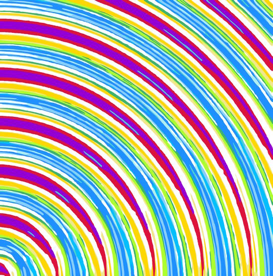 blue pink purple yellow green circle line pattern  by Timmy333