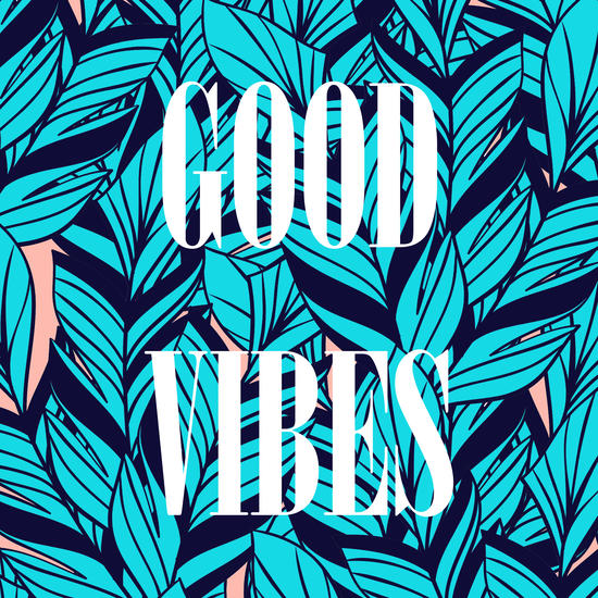 Blue Banana Leaves + Good Vibes by cadinera