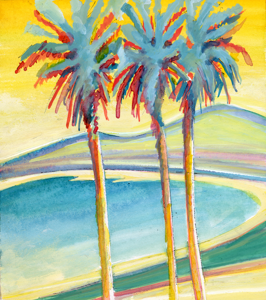 Palm Tree on the French Riviera by Georgio Fabrello