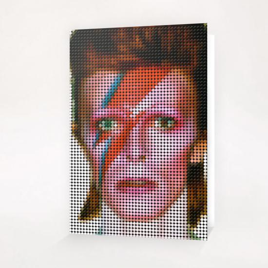 David bowie portrait Greeting Card & Postcard by Vitor Costa