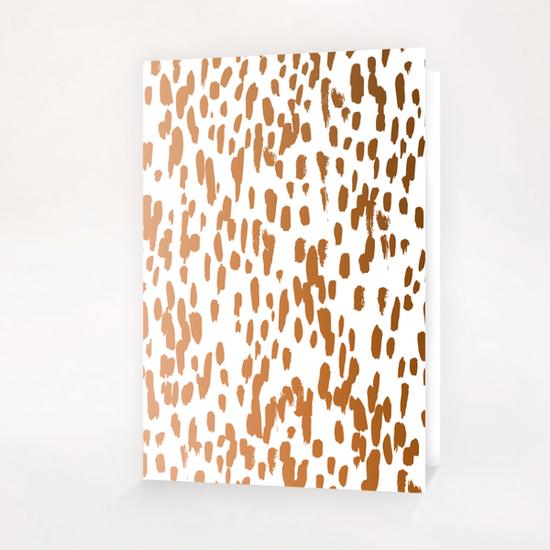 Copper Brushstrokes Greeting Card & Postcard by Uma Gokhale