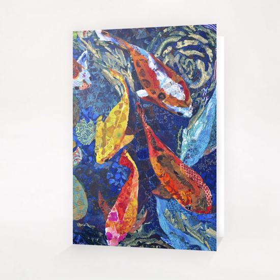 Koi Pond II Greeting Card & Postcard by Elizabeth St. Hilaire