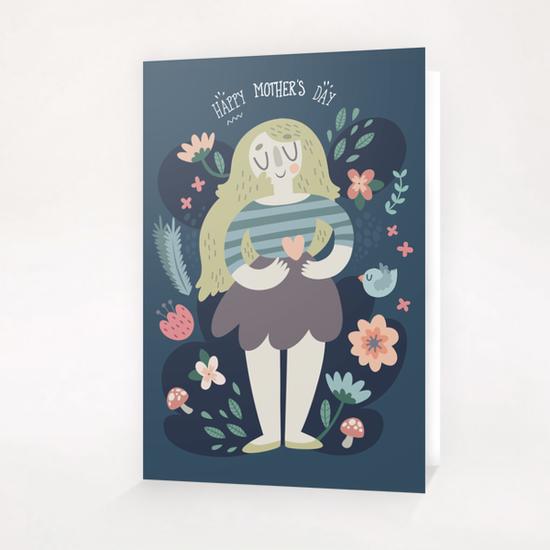 Nature Lady Greeting Card & Postcard by Claire Jayne Stamper