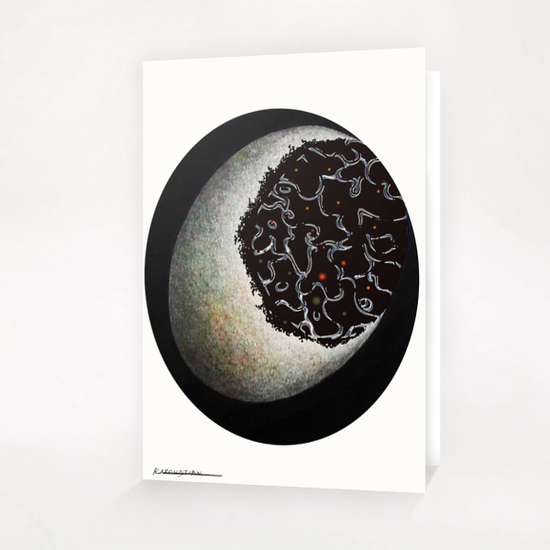 Oval Greeting Card & Postcard by Kapoudjian