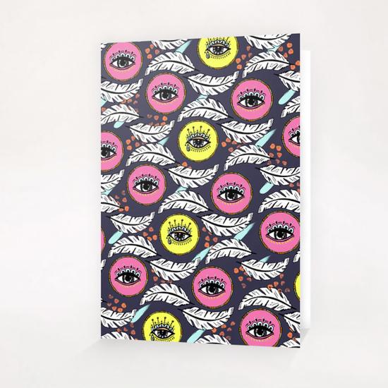 Pattern Boho eyes Greeting Card & Postcard by mmartabc