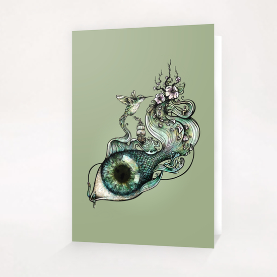 Flowing Creativity Greeting Card & Postcard by Enkel Dika