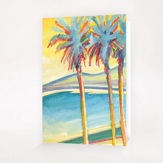 Palm Tree on the French Riviera Greeting Card & Postcard by Georgio Fabrello