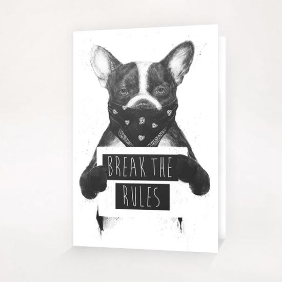 Rebel dog Greeting Card & Postcard by Balazs Solti