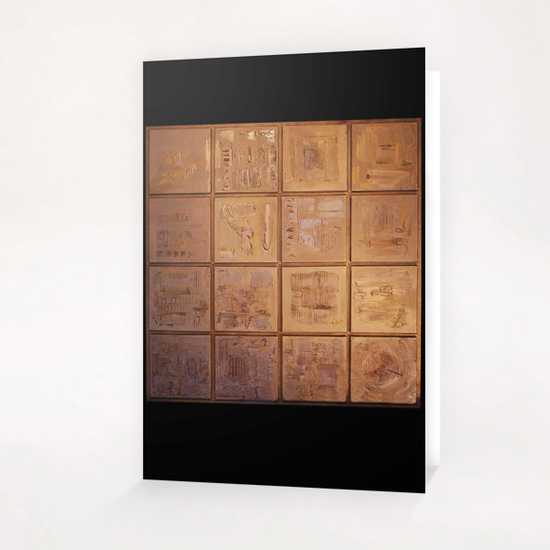 Wood Squares Greeting Card & Postcard by di-tommaso