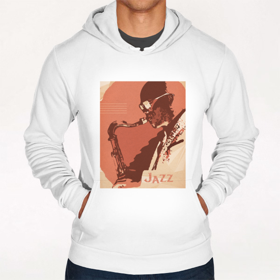 Jazz Sax Hoodie by cinema4design