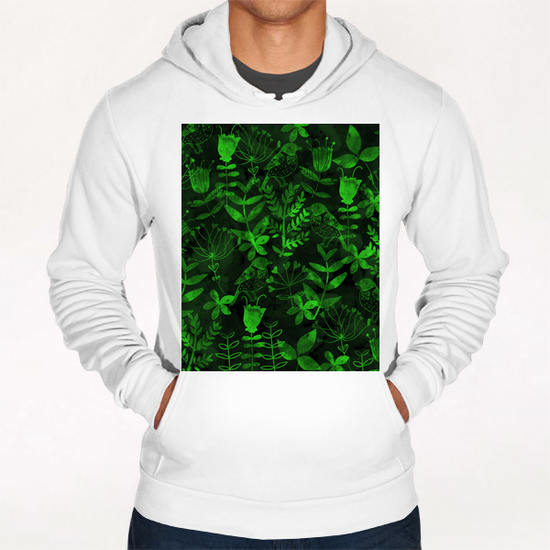 Abstract Botanical Garden  Hoodie by Amir Faysal