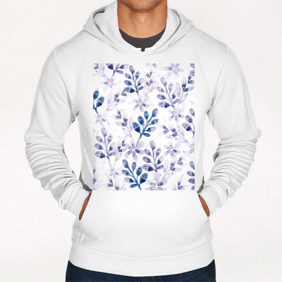 Watercolor Floral X 0.5 Hoodie by Amir Faysal