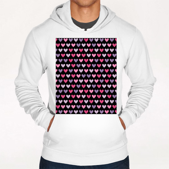 Cute Hearts Hoodie by Amir Faysal