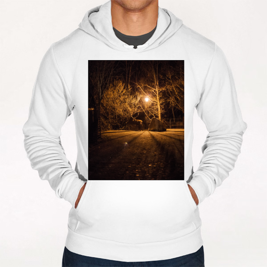 Lone Deer II  Hoodie by Salvatore Russolillo