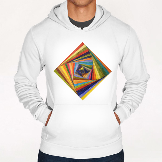 Rainbow Square Hoodie by Vic Storia