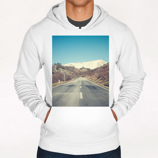 Road with Mountain Hoodie by Salvatore Russolillo