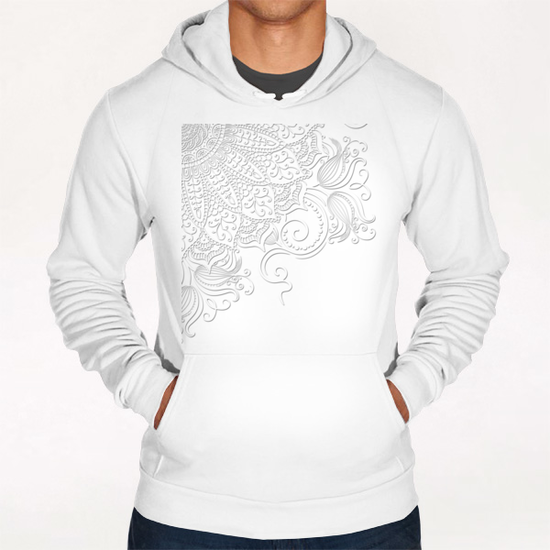 Mandala - Ghost canvas Hoodie by Alexandre Ibáñez