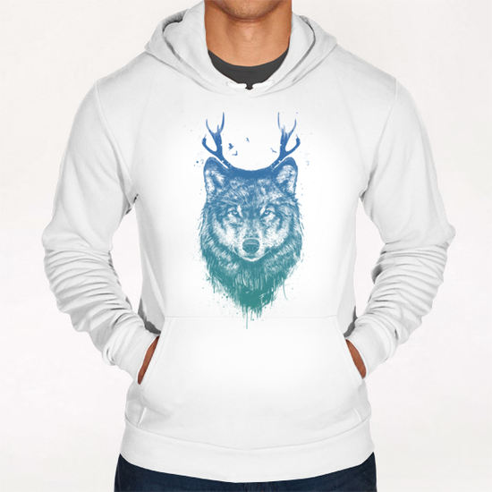 Deer wolf Hoodie by Balazs Solti