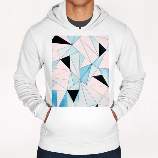 Geometric Washout Hoodie by Uma Gokhale