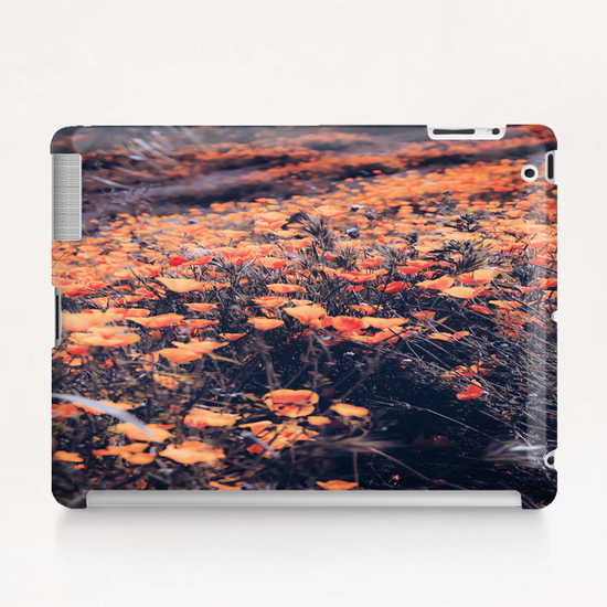 blooming yellow poppy flower field in California, USA Tablet Case by Timmy333