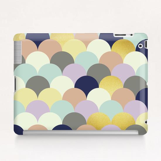 Golden modern art Tablet Case by Vitor Costa