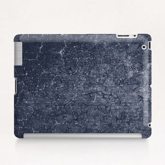 geometric abstract background in black and white Tablet Case by Timmy333